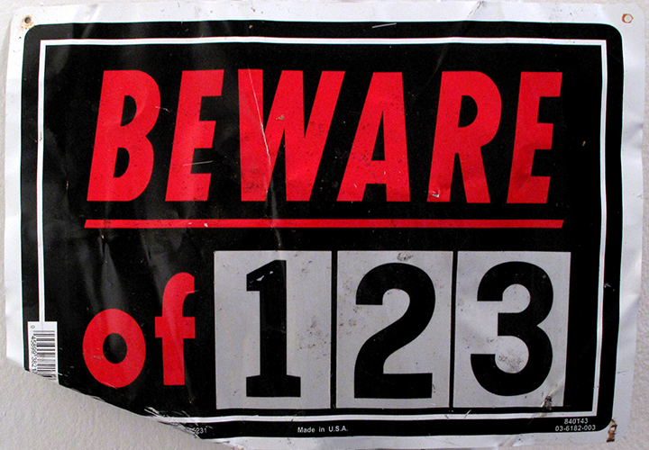 BEWARE of 1 2 3
2010
mixed media
10 x 14” Jaret Vadera